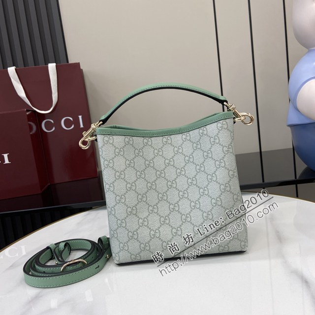 Gucci專櫃古馳最新款購物袋GG圖案條紋織大號肩背包 jh2627型號：815118
